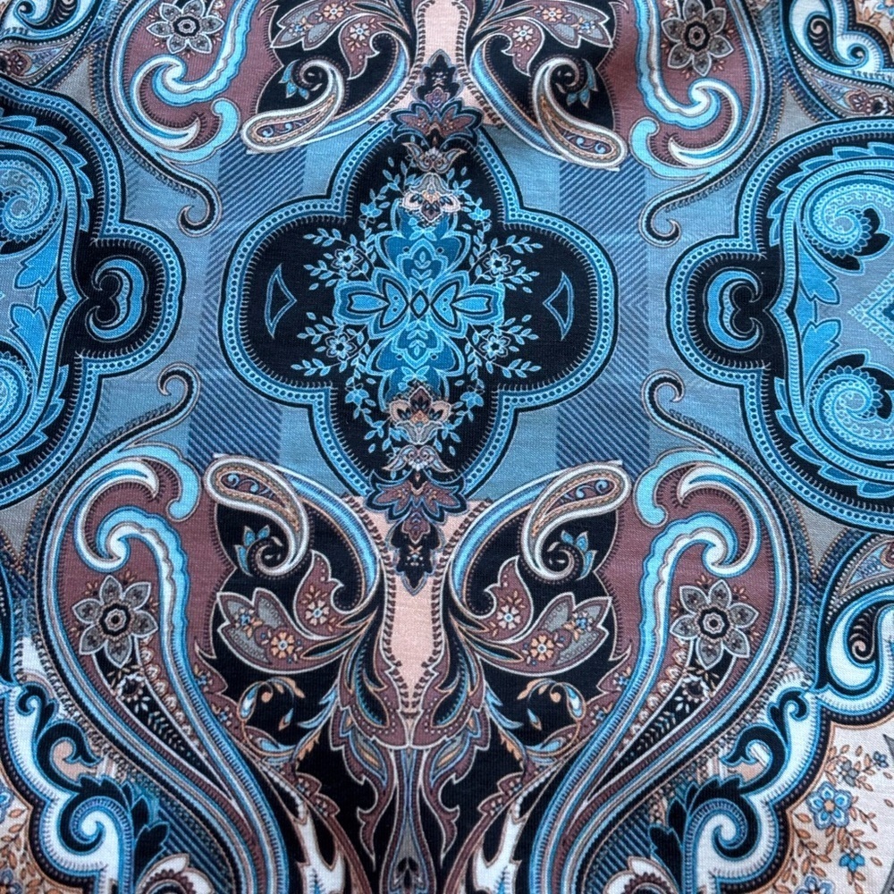 Shallwe NWT  Blue Paisley Women's Small Dress - Picture 4 of 10
